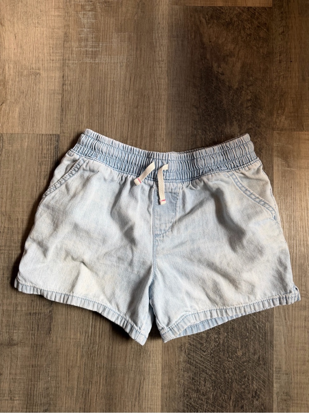 Cat & Jack Light Blue Drawstring Girl Shorts